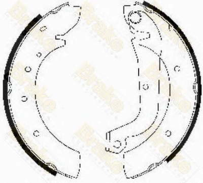 BRAKE ENGINEERING sh1207 -  Комплект тормозных колодок